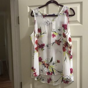 *final price* NWT floral tank - woman’s XL